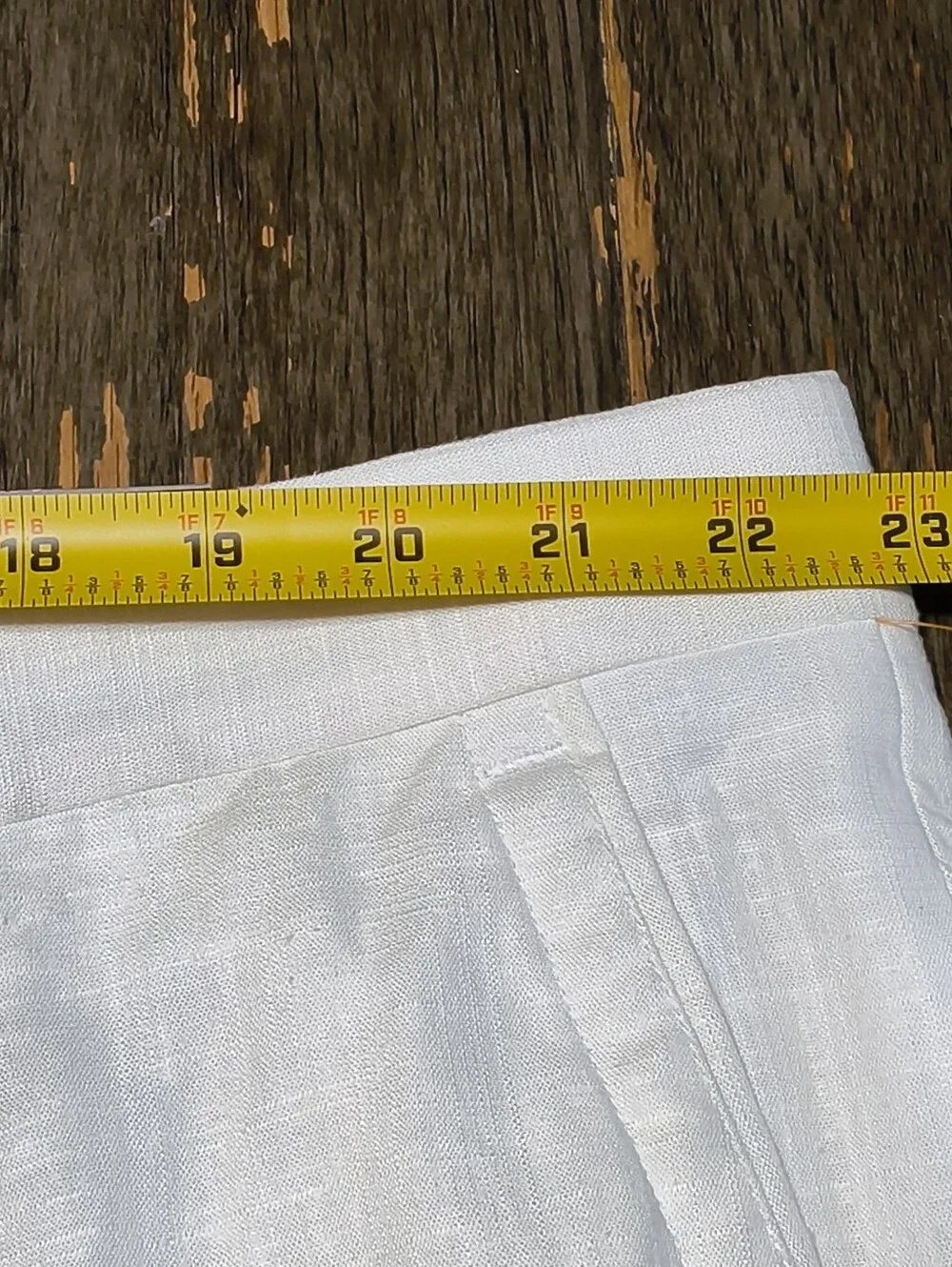 Stacy Adams Men's Linen Stretch Dress Pants White Wrinkle Resistant Size 46